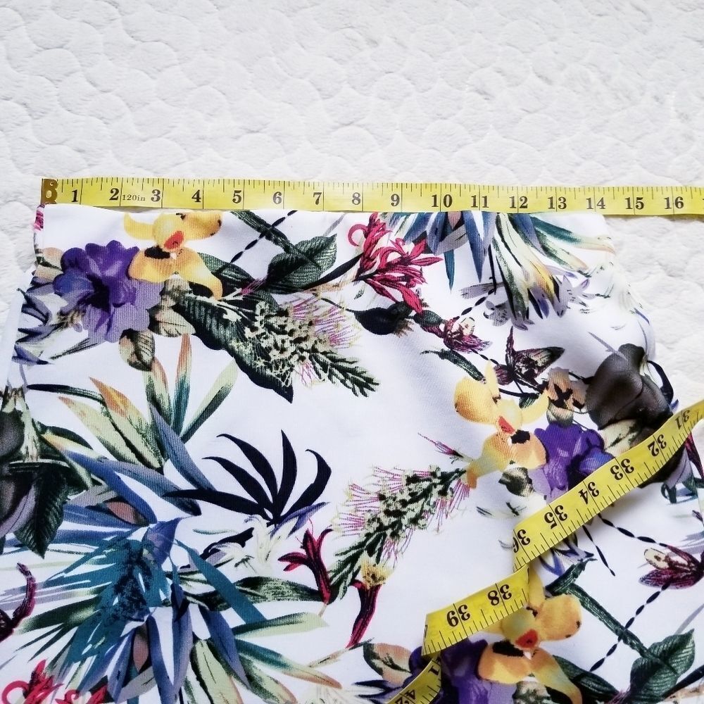 Carmen Marc Valvo floral skirt flowers mini pencil - Picture 5 of 7